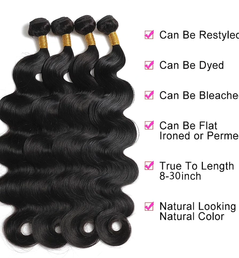Body Wave human hair weave  image
