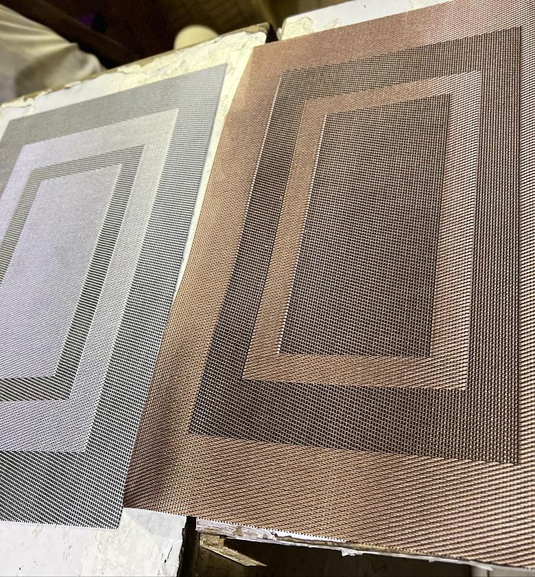 MAT. 6 pcs pvc wooven mat image