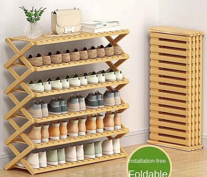 6-Tier Bamboo Shoe Rack stand image