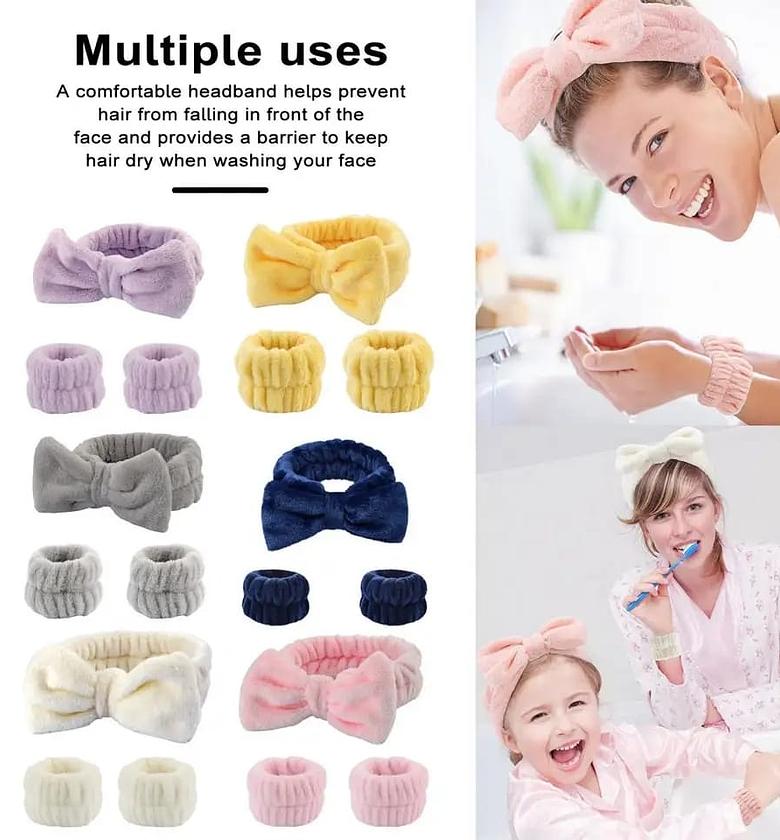 HAIR TIE. 3 piece Plush wristband hair tie image
