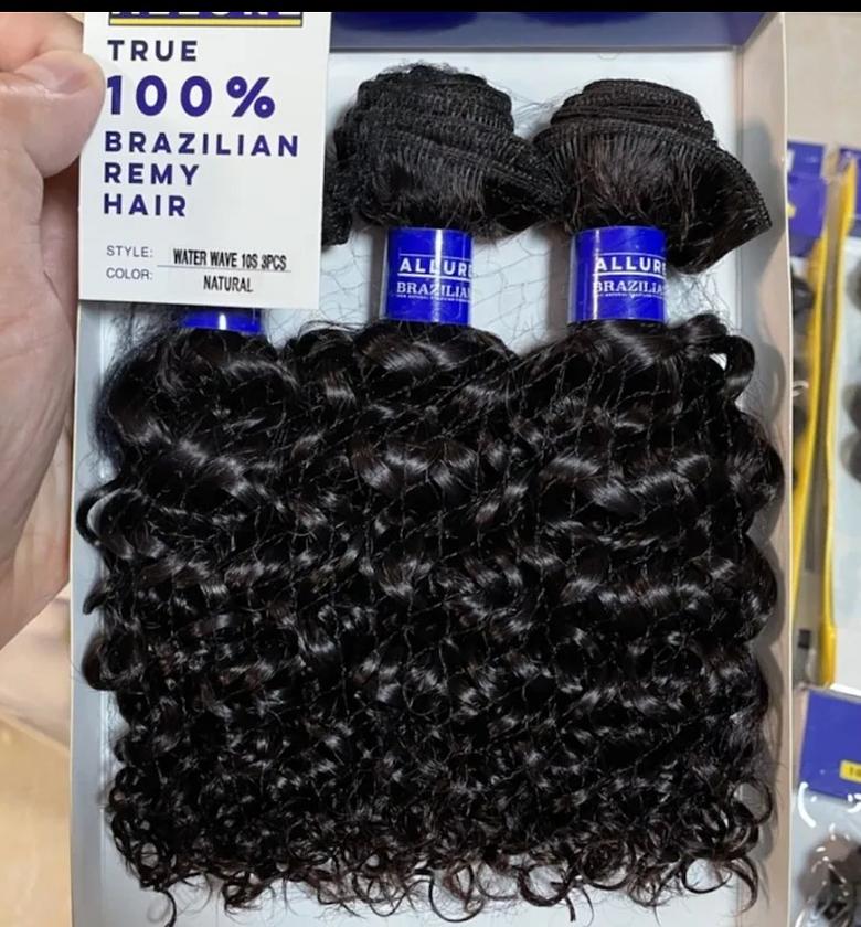 Water wave human hair weave bundle image