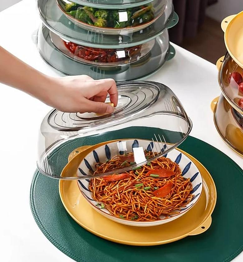 Microwave Food Cover with Plate image