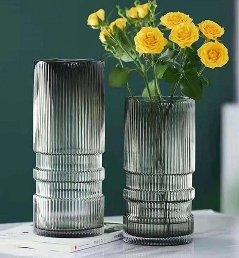 Modern creative dark glass vase image
