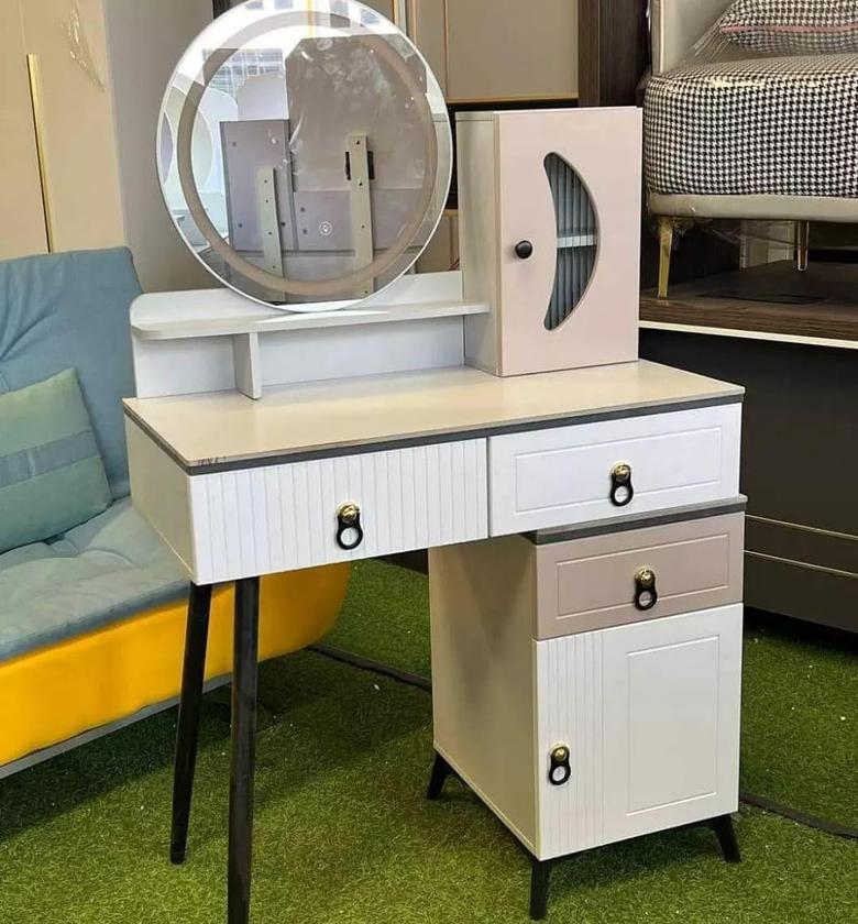 Minimalist Dressing table with sliding mirror. image