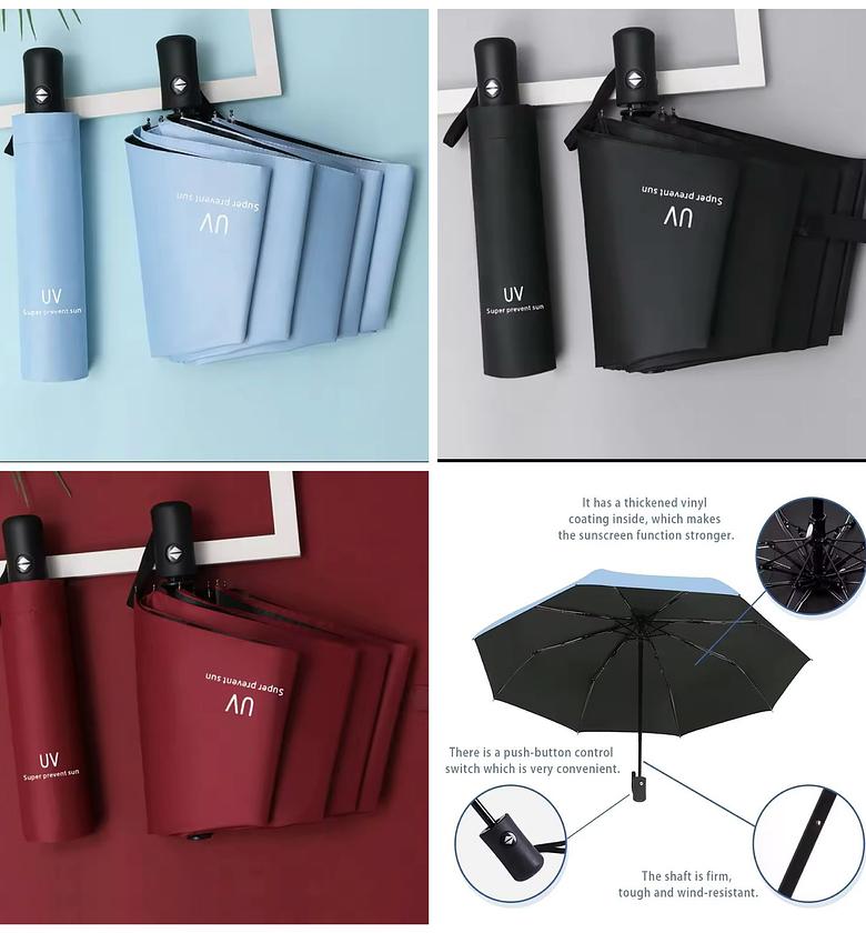 UMBRELLAS. 8 Ribs  Travel Rain Sun Umbrellas image