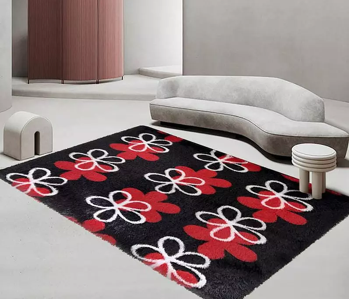 Luxurious Soft Fluffy Carpet - Area Rugs 5 By 8  image