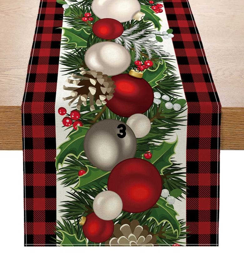 Linen Christmas Table Runners  image