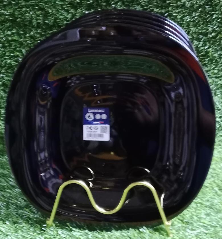 6 pc corner Luminarc  Plain white/BLACK image