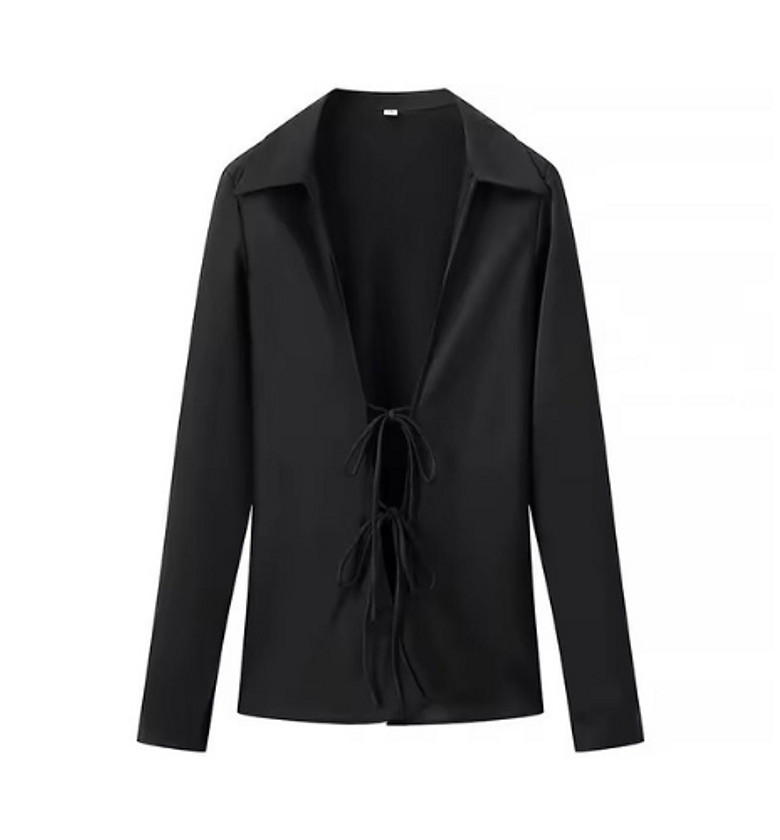 Satin Bow Lace Top image