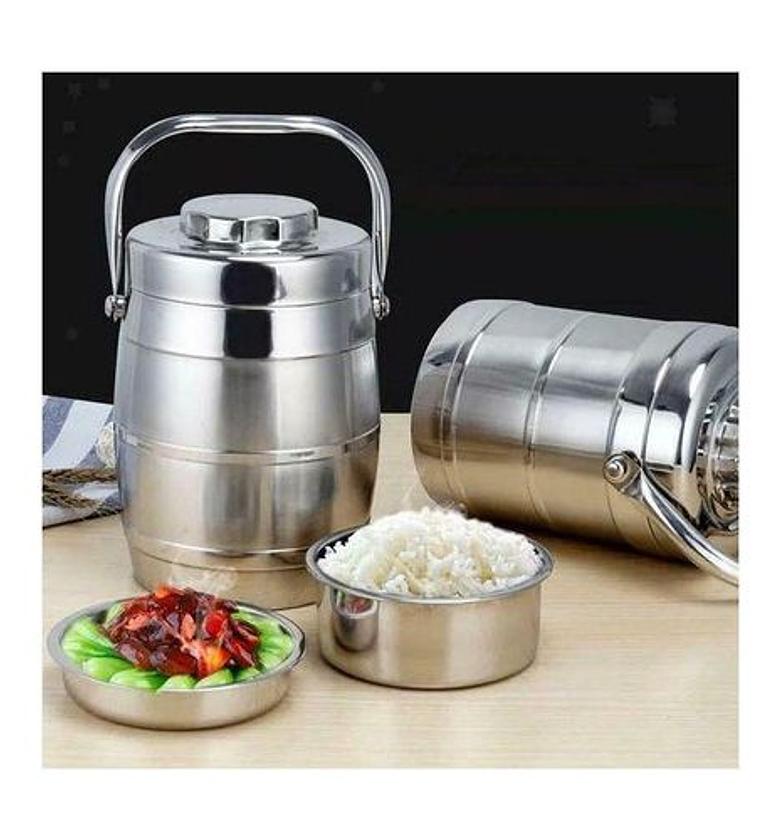 LUCH BOX. Jamespot STYLISH Stainless Steel Double Wall Thermal Vacuum Food Flask image