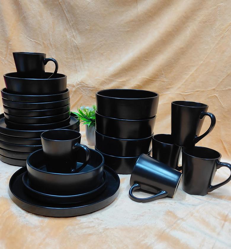 Ceramic 24-Piece Stylish  Trendy Dinner Set Available image