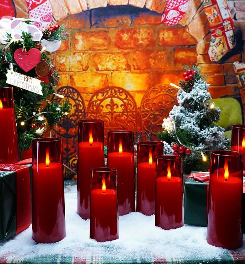 9pcs Christmas Led Candles image