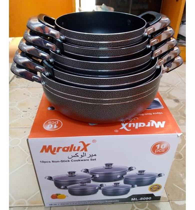 Quality Affordable miralux 10 pc Non stick cookware set image