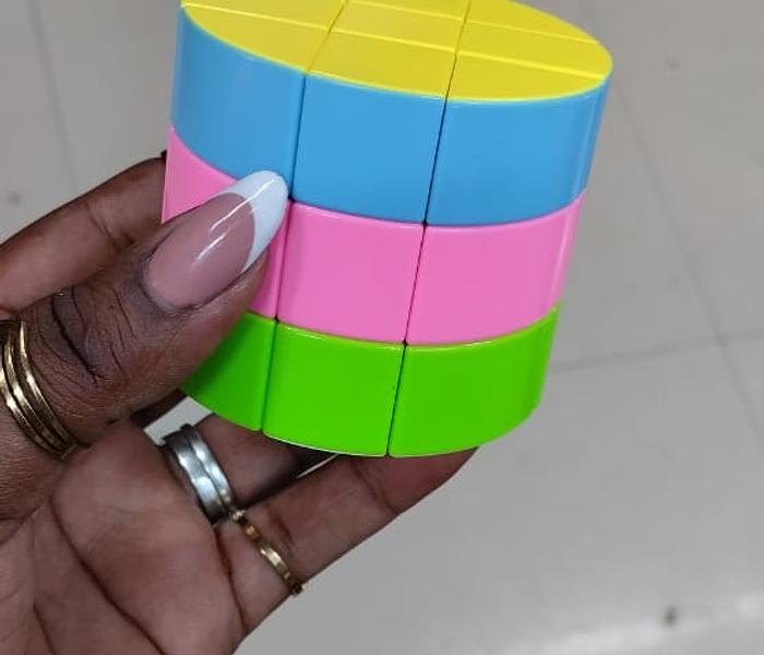 Barrel Rubik's Puzzle Round Cylindrical Rubik Speed Cube Brain Game image