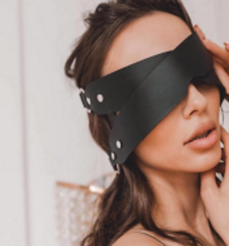 Gothic Leather Sexy Blindfold Mask Girl Cosplay Fashion Masquerade Masks Women Body Erotic Halloween Carnival Party Masks image