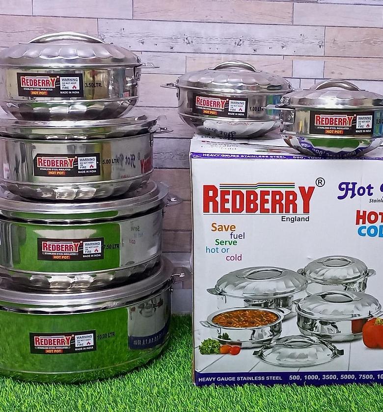 HOTPOTS. Signatures 6PC sets Heavy Gauge  Hot Pots Serving Dishes image