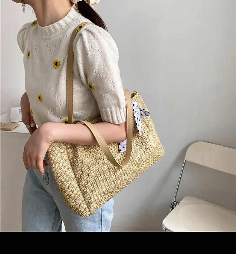 Tote bag with bow  image