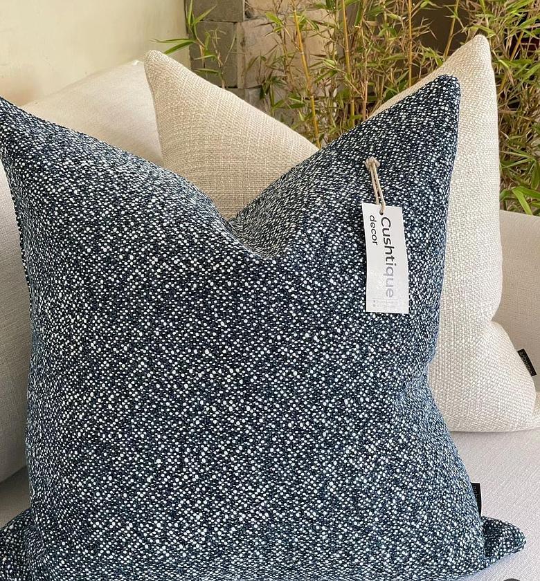 BLUE DOTTED CUSHION image