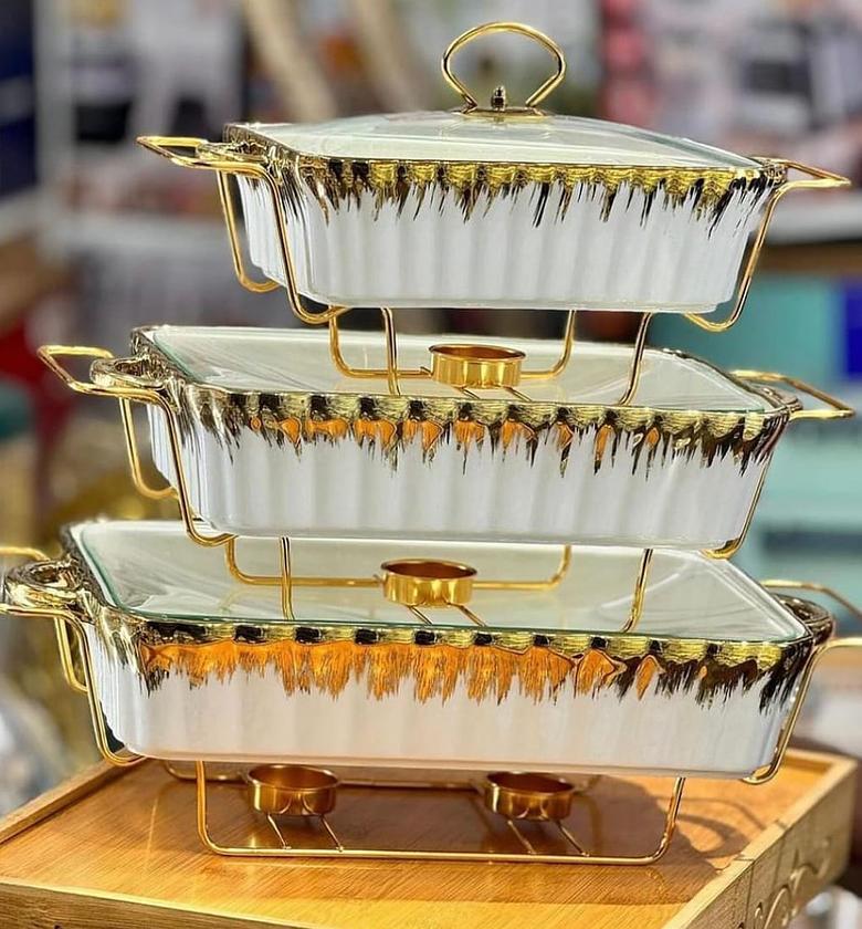 SERVING BOWLS. 3pcs ceramic serving bowls image