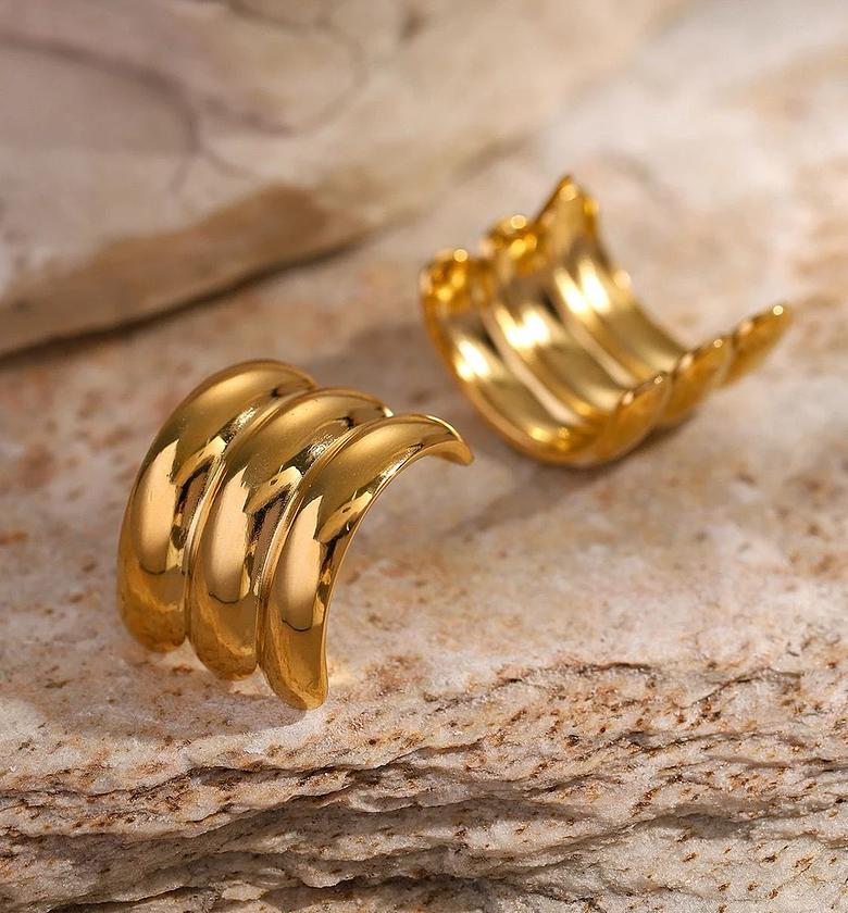 gold coated Earrings image