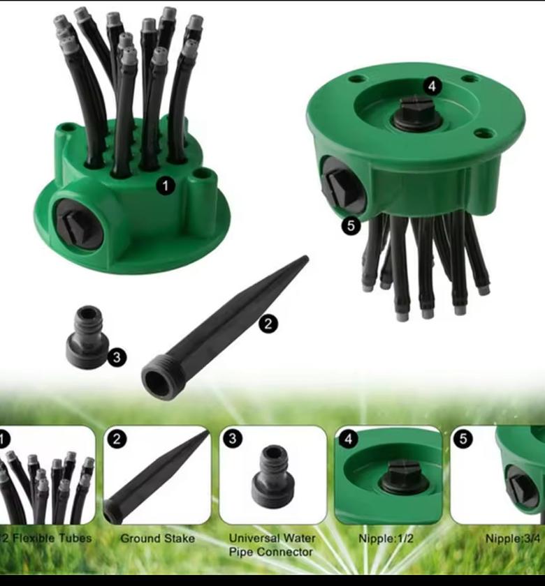 GARDEN SPRINKLER. 360 Degrees automatic Garden sprinkler image