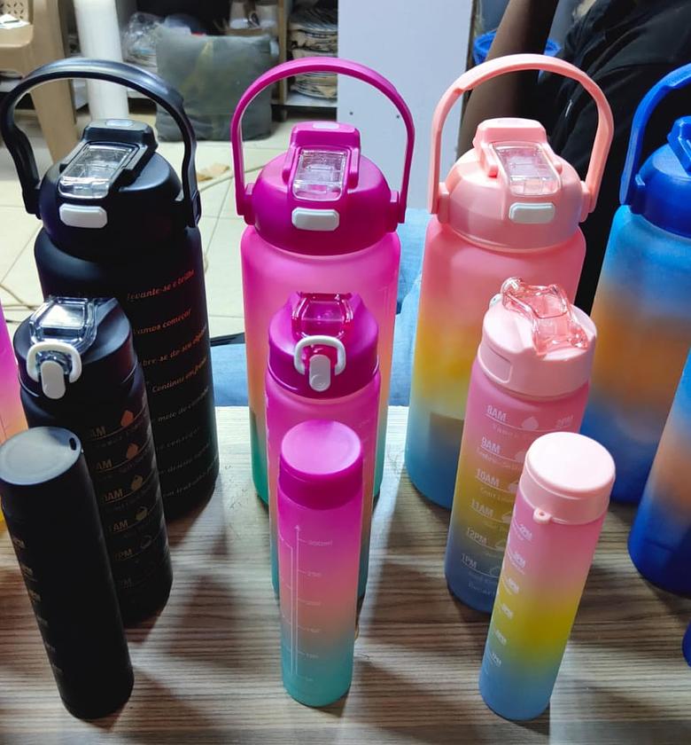  3 in1 Motivational Water Bottles image