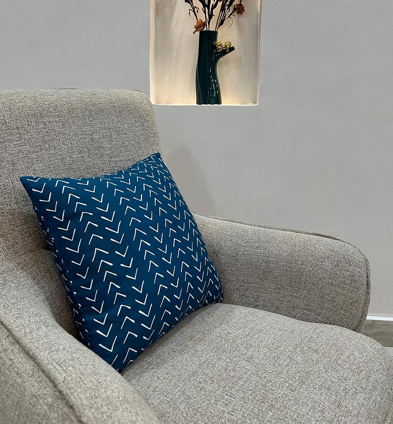 Luxury Boho cushion cover in teal image