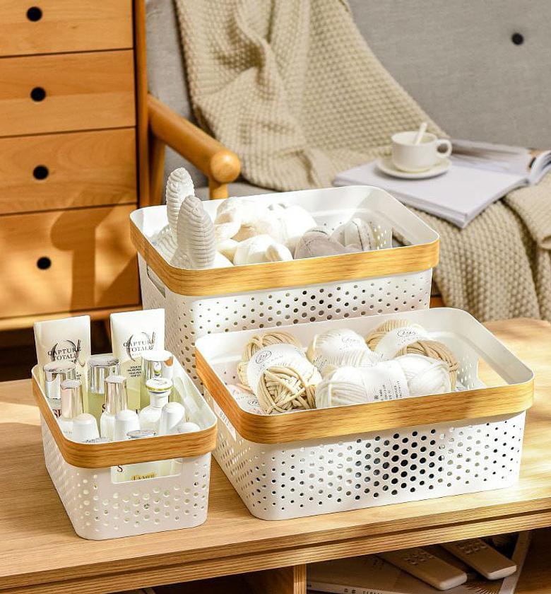 3pcs Multipurpose storage baskets  image