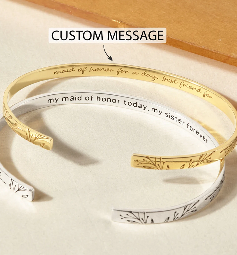 Women's Engraved Bracelet image