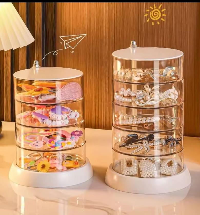 Acrylic Rotating Jewellery holder  image