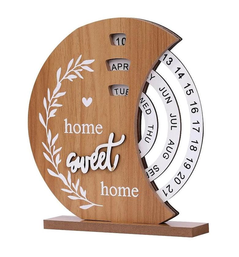 CALENDAR. Wooden perpetual calendar image