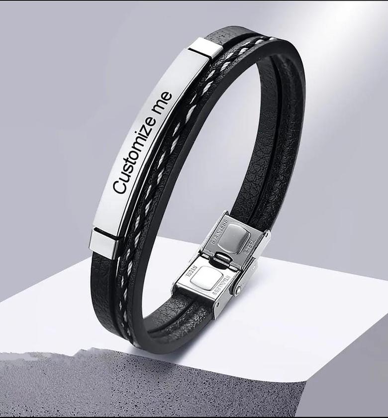 Silicone/ Stainless steel bracelets  image