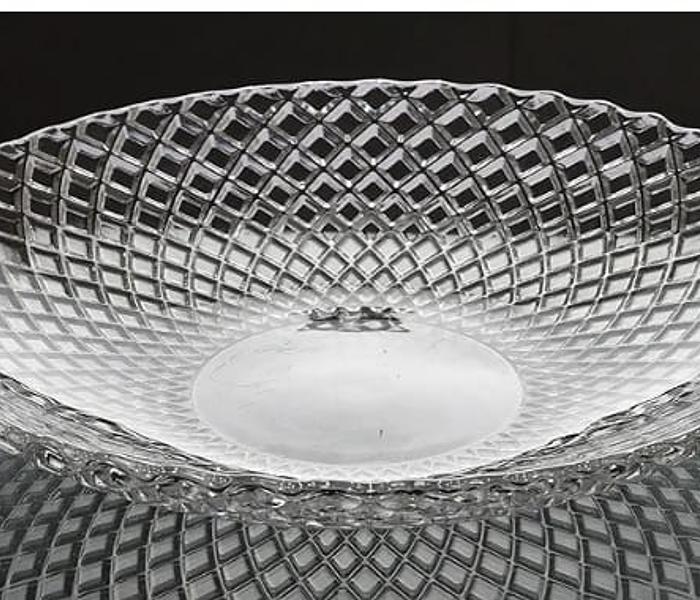 Fruit bowl glass centerpiece. image