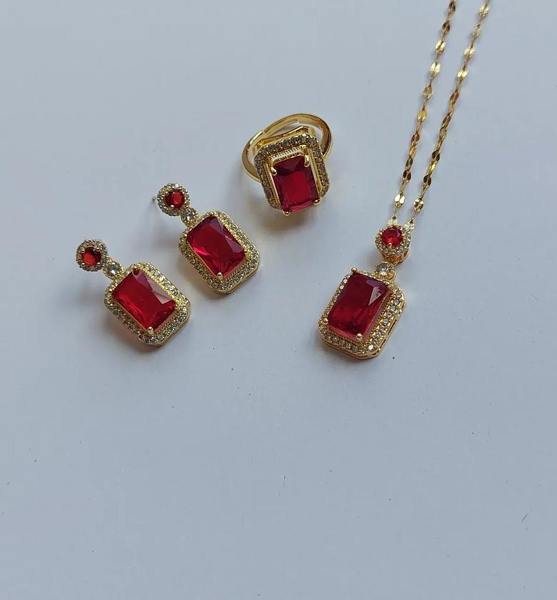Red Jewelry Set image