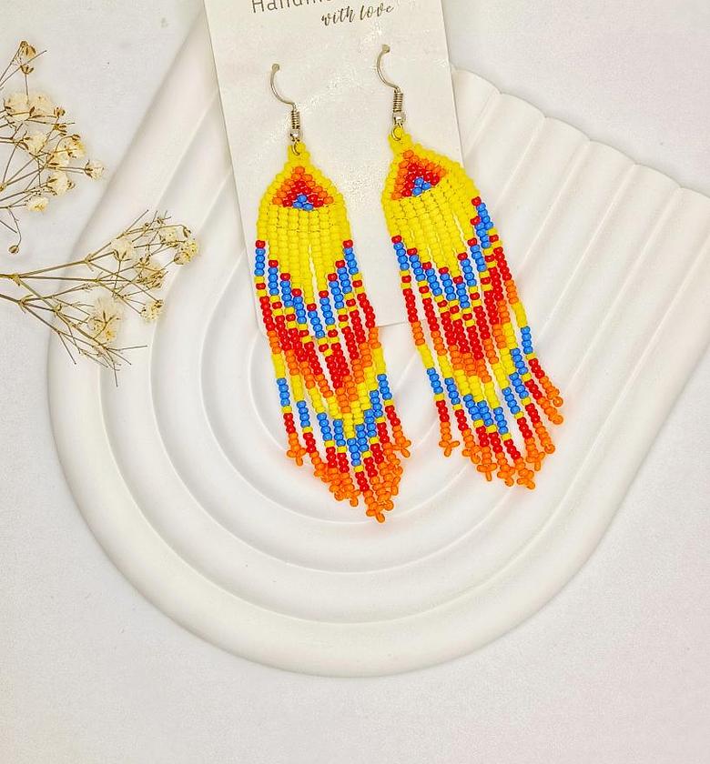 01 Beautiful handmade beads earrings  image