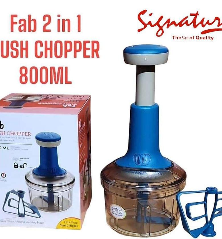 Manual Hand Push Vegetable Chopper Mincer Dicer image