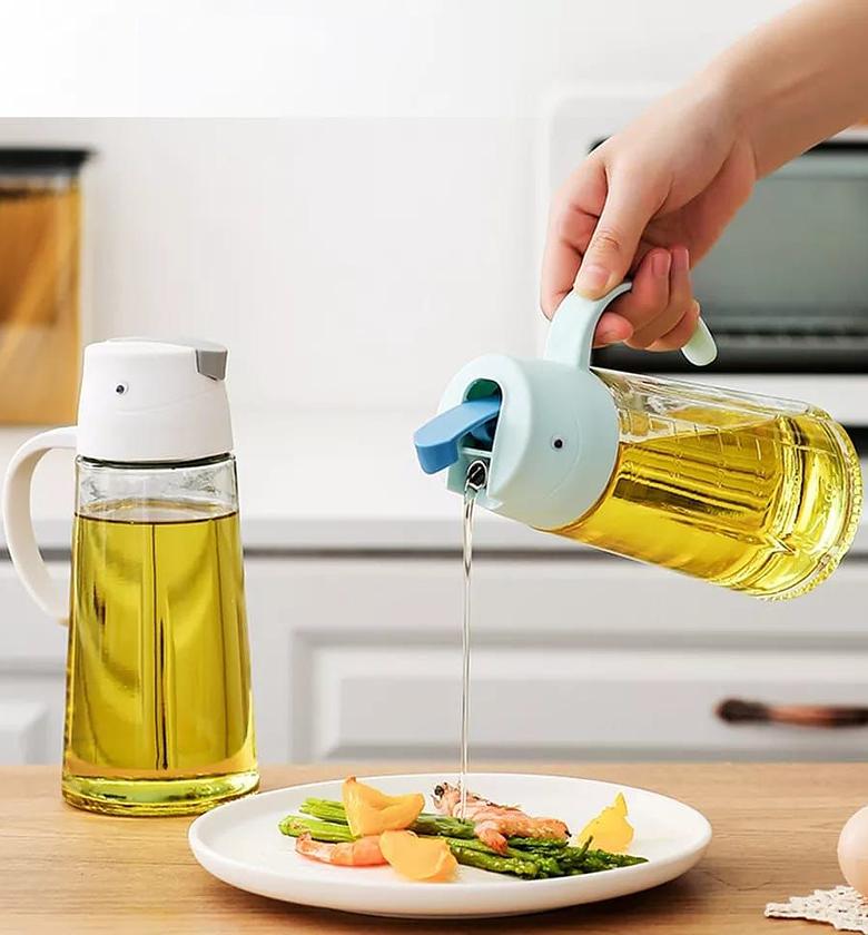 Automatic opening Glass oil bottle  image