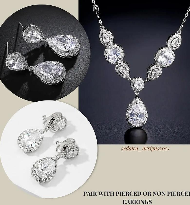 Water drop Cubic Zirconia Sets image