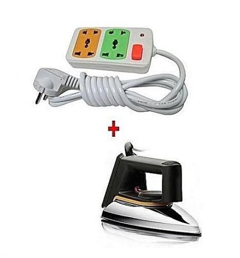 Philips Iron Box Dry + A FREE 2-way Socket Extension Cable image