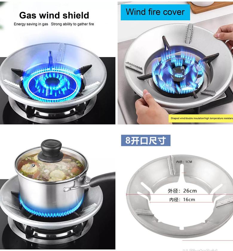 GAS WIND COVER. Gas wind shield/ energy saving cover image