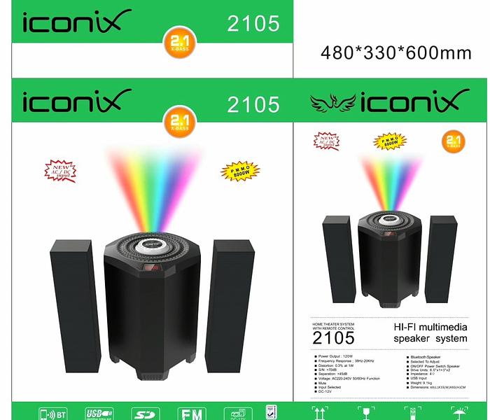 Iconix 20000watts 2.1CH active subwoofer SYSTEM IC2105 image