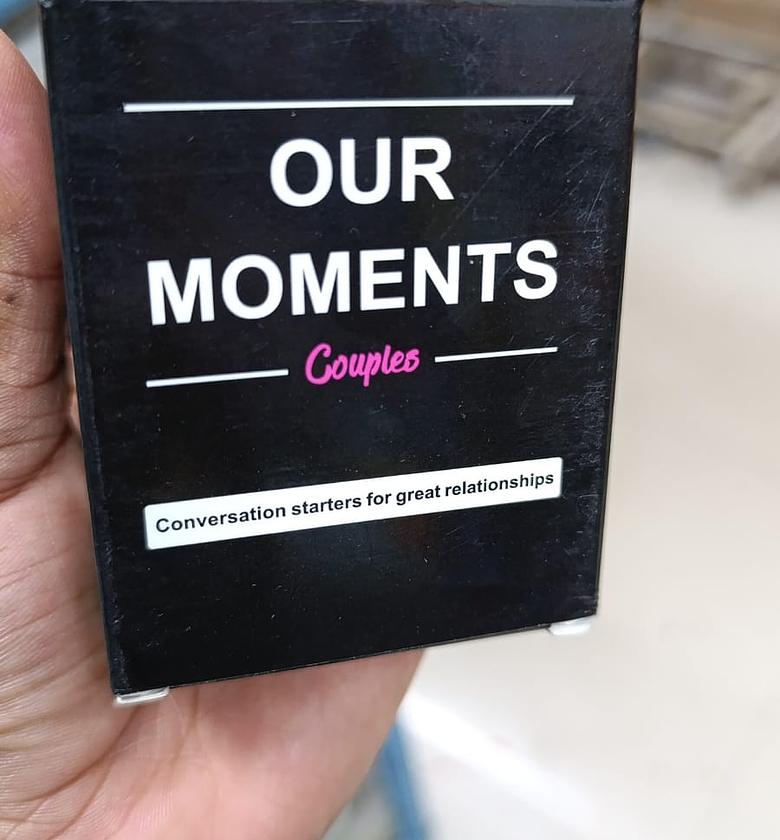 COUPLES CARDS. Our moments couples cards game image