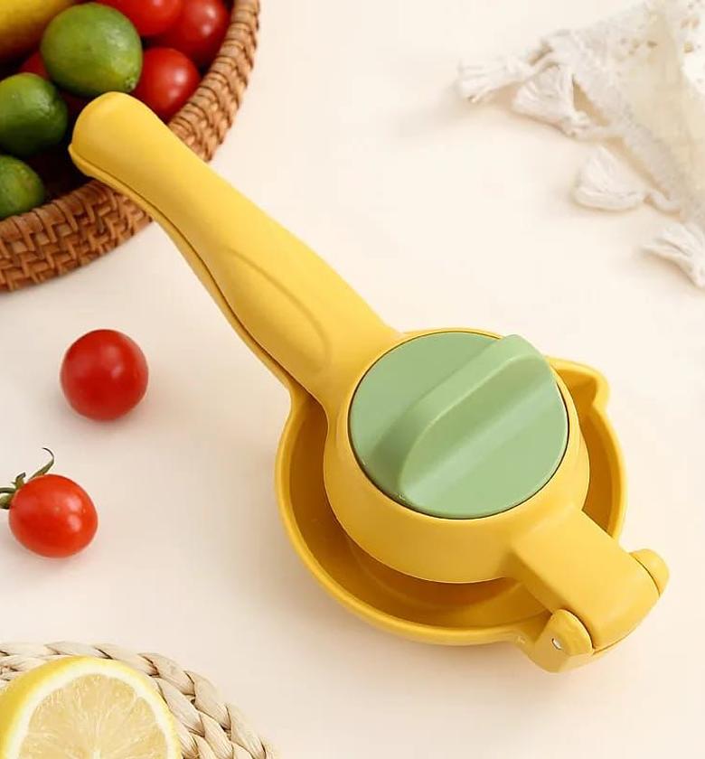 Heavy duty lemon hand squeezer image