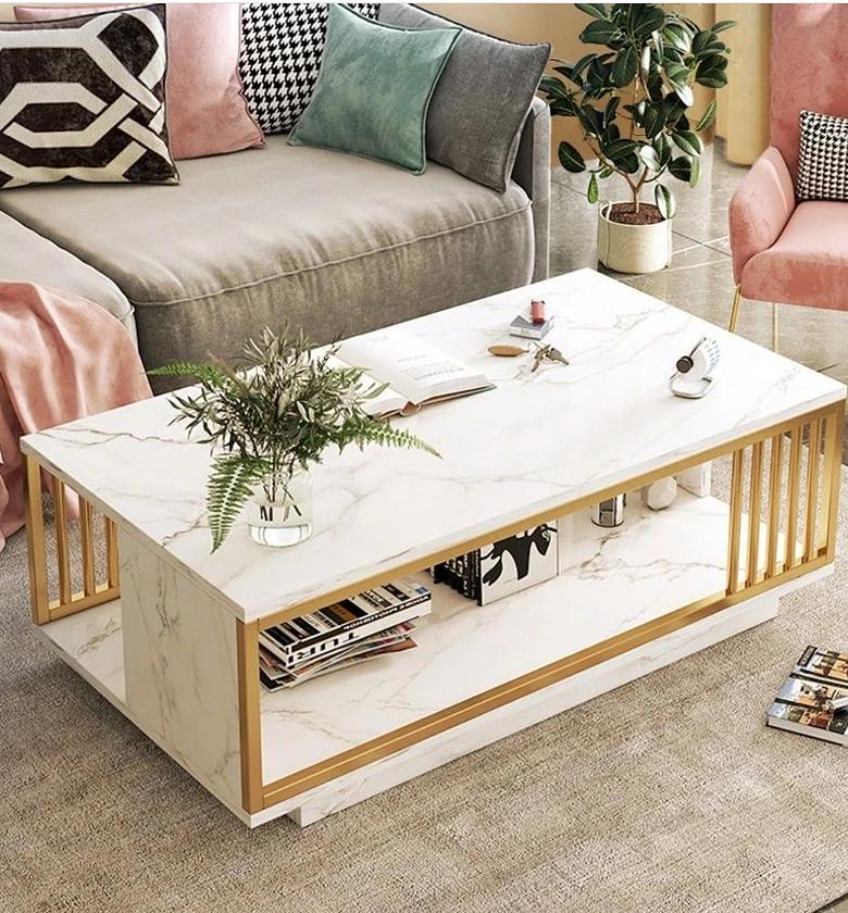 Marble Textured Coffee Table image