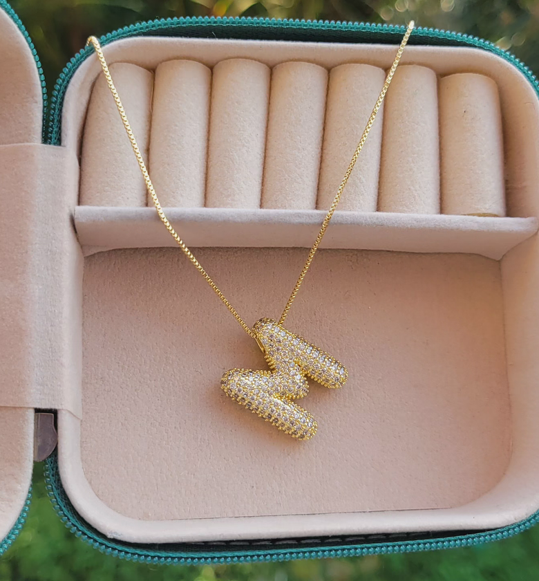 Letter necklace M image