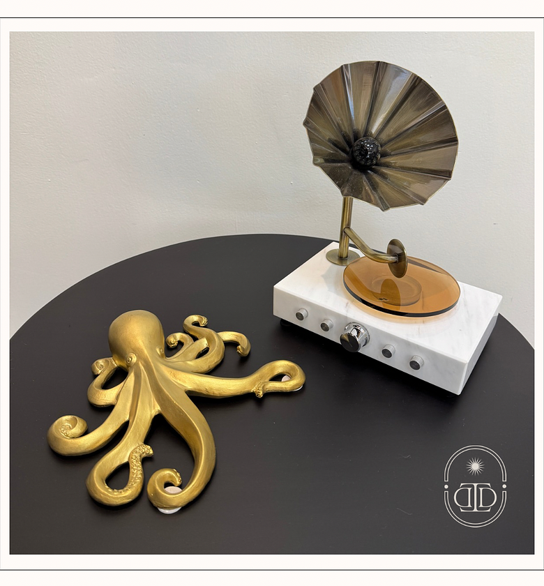 Gold plated octopus image