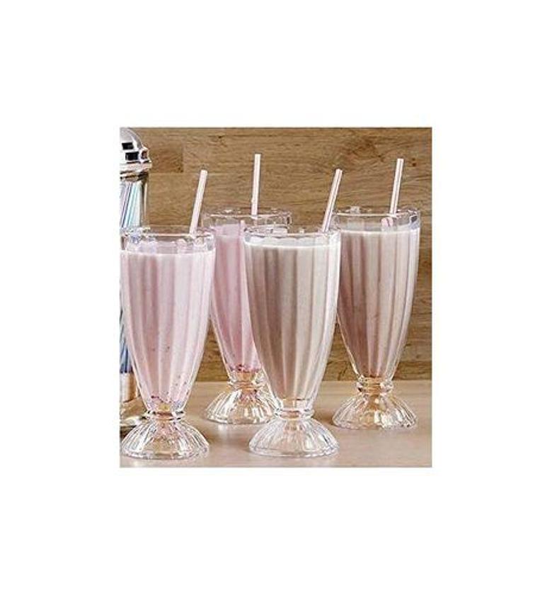 Elegant High Quality Milk Shake Glasses 6 Pcs image