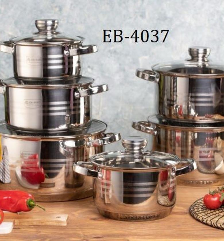 12pc Edenburg Stainless Steel Cookware image