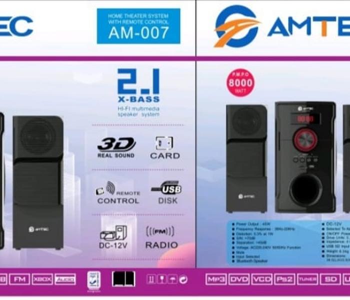 Amtec AM-007 SUBWOOFER Speaker System BT/USB image