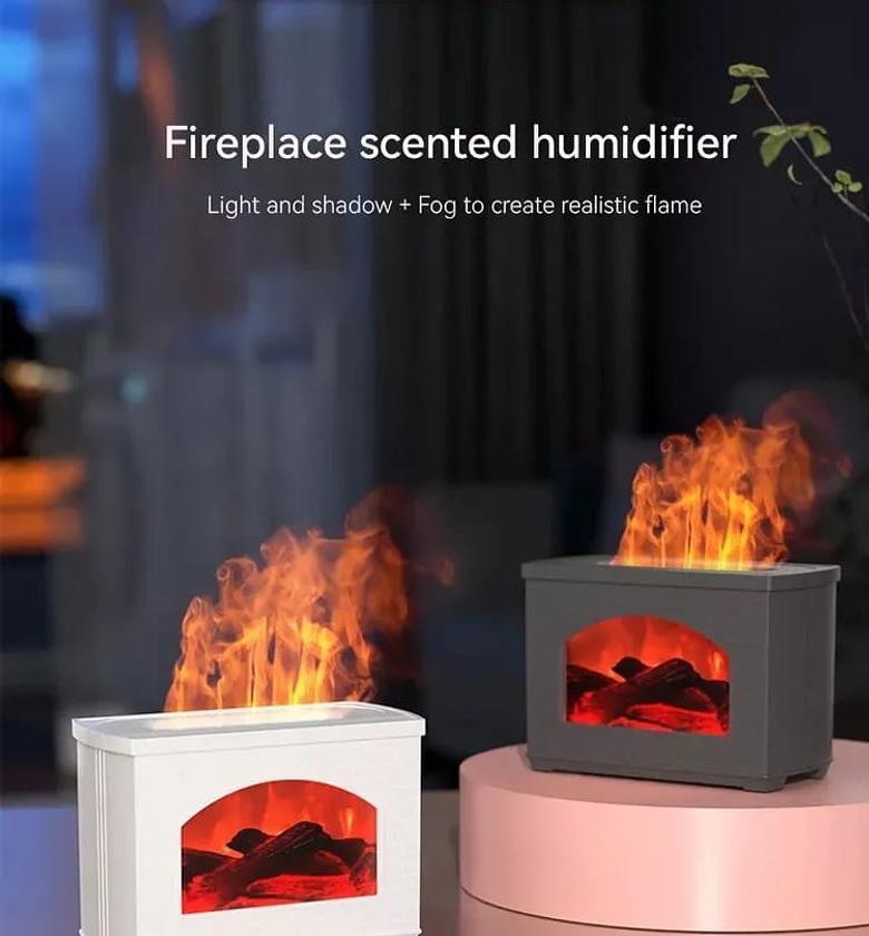 High Quality 3D Fireplace Aromatherapy Diffuser cool Mist Humidifier image